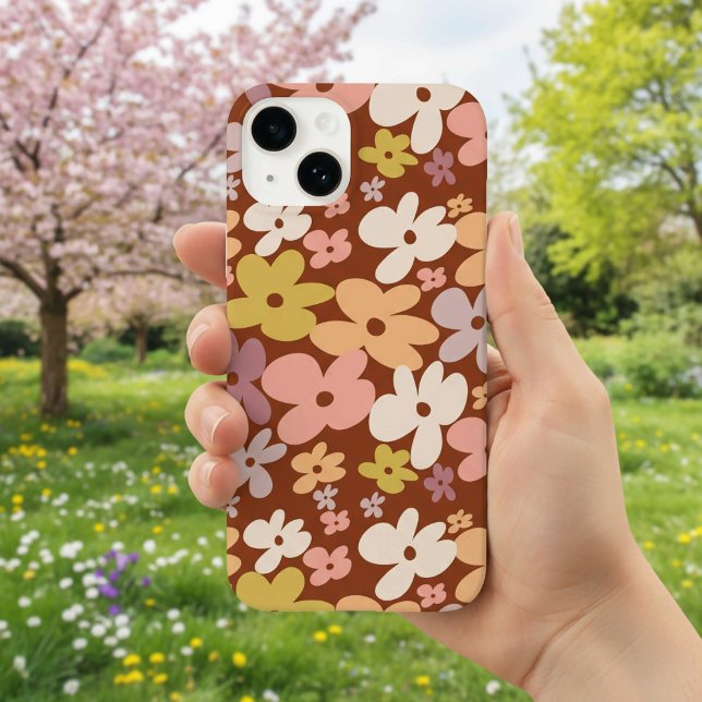 Coques Case-Mate iPhone Motif Rétro Boho Flower Power (Créateur téléchargé)