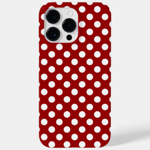 Coques Pour iPhone Motif rétro pois rouge mou