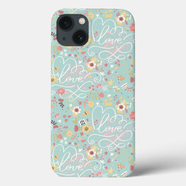 Coques Case-Mate iPhone Motif romantique lumineux moderne (Verso)
