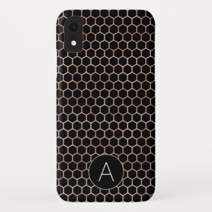Case-Mate iPhone Case Motif rose Gold et Black Girl Hexagon