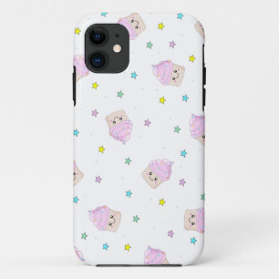 Coque iPhone 11 Motif rose mignon de petits gâteaux