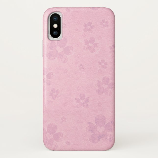 Coques Case-Mate iPhone Motif rose sale de coeur de fleur (Dos)