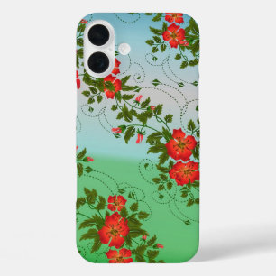 Coques iPhone 16 Plus Motif rouge et vert