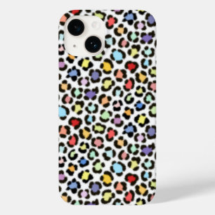 Coque Pour iPhone 14 Motif Rpt à effet Leopard Multicolore tendance