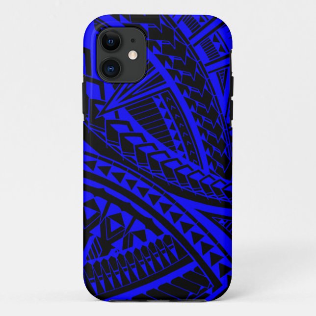 Coques Case-Mate iPhone Motif Samoan coloré de tatouage (Dos)
