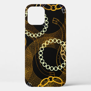 Case-Mate iPhone Case Motif sans couture avec ceintures chaînes de méand
