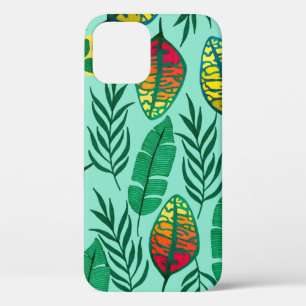 Case-Mate iPhone Case Motif sans couture avec feuilles tropicaux. L'art