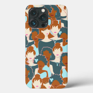 Case-Mate iPhone Case Motif sans couture avec filles noires et blanches