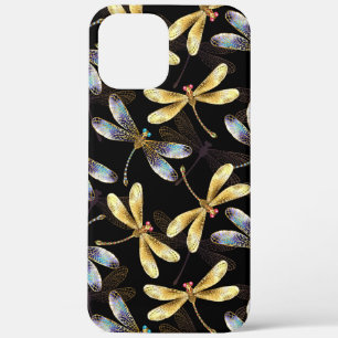 Case-Mate iPhone Case Motif sans couture avec libellules d'or