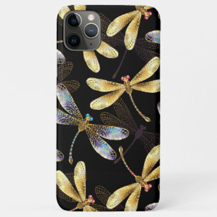Case-Mate iPhone Case Motif sans couture avec libellules dorées