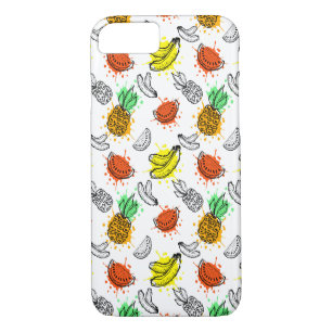 Coque iPhone 8/7 Motif sans couture de graphique de vecteur