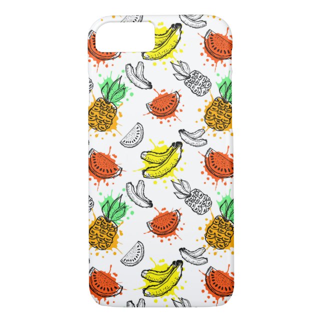Coques Case-Mate iPhone Motif sans couture de graphique de vecteur (Dos)