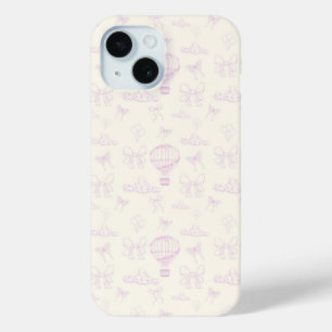 Coque Pour iPhone 15 Motif sans couture de toile de ballon à air chaud