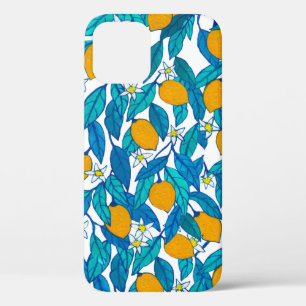 Case-Mate iPhone Case Motif sans couture. Fleur de citron. Les fleurs so