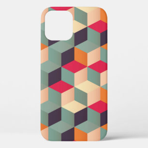 Case-Mate iPhone Case Motif sans couture géométrique avec carrés colorés
