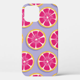 Case-Mate iPhone Case Motif sans soudure, tranches de pamplemousse avec