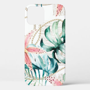 Case-Mate iPhone Case Motif sans soudure tropicale avec feuilles d'orchi