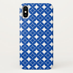 Coques Pour iPhone Motif shippo bleu et blanc