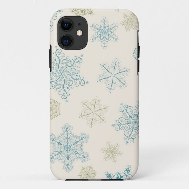 Coques Case-Mate iPhone Motif Snowflake (Dos)