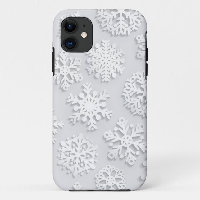 Coques Case-Mate iPhone Motif Snowflake (Dos)