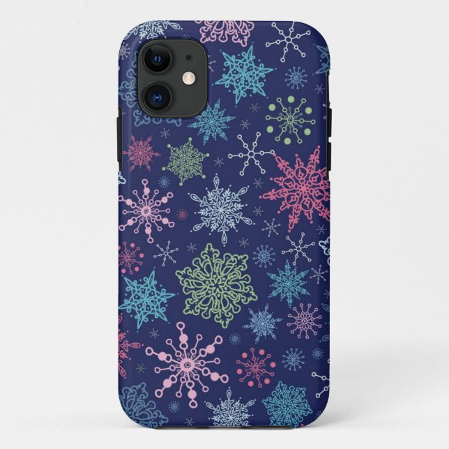 Coques Case-Mate iPhone Motif Snowflake (Dos)