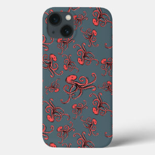 Etui iPhone 13 Motif sournois de poulpe