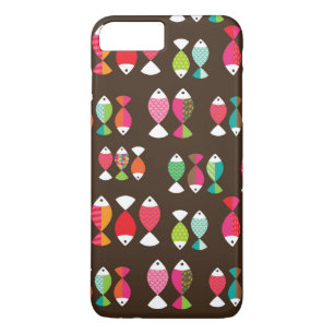 Coque Case-Mate Pour iPhone Motif sous-marin 2 de rétros poissons abstraits