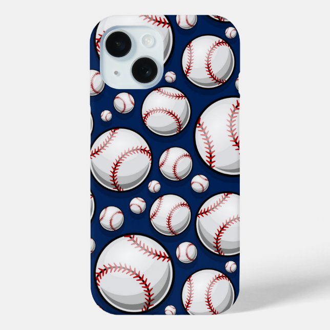 Coques Case-Mate iPhone Motif sportif de baseball (Verso)
