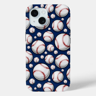Coque Pour iPhone 15 Motif sportif de baseball