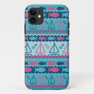 Etui iPhone Case-Mate Motif Super Fun Fish And Sailboat