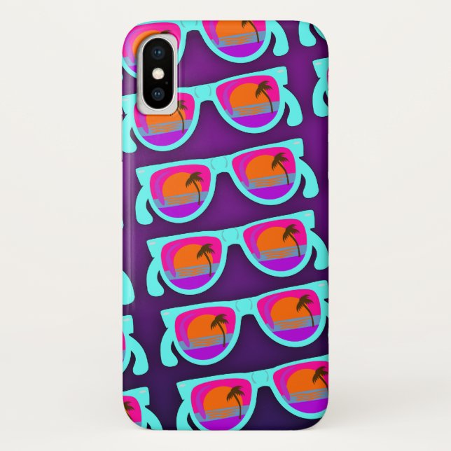 Coques Case-Mate iPhone Motif Super Sunset Shades (Dos)