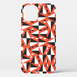 Case-Mate iPhone Case Motif textile vintage géométrique en rouge,