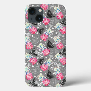 iPhone 13 Case Motif texturisé par ananas géométrique