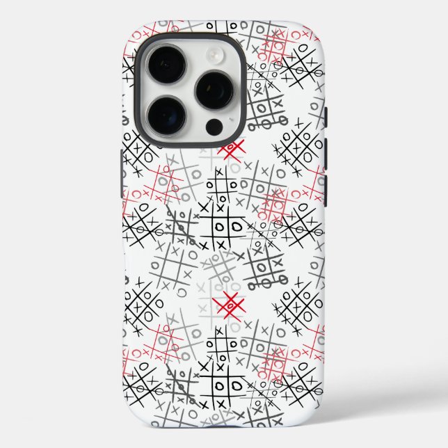 Coques Case-Mate iPhone motif tictactoe.BW (Verso)