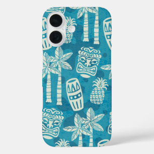 Coque Pour iPhone 16 Motif Tiki Rétro Moderne du Milieu du Siècle