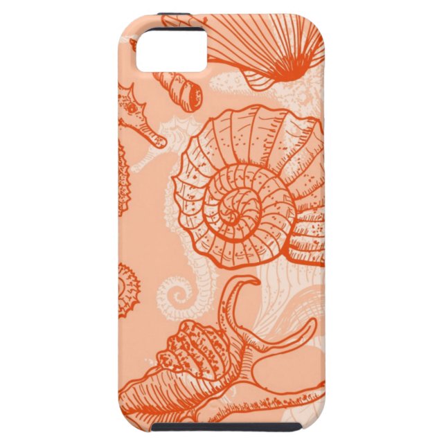 Coques Case-Mate iPhone Motif tiré par la main de mer (Dos)