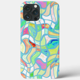 Coques Pour iPhone Motif tordu déformé coloré génial d'art de carrés