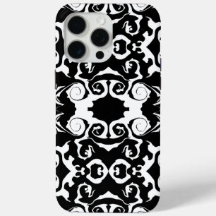 Coque iPhone 15 Pro Max Motif torride en noir et blanc