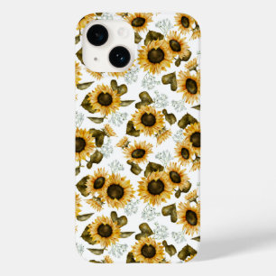 Coque Pour iPhone 14 Motif tournesol