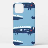 Motif transparent avec crocodiles