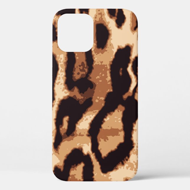Coques Case-Mate iPhone Motif transparent Empreinte de léopard (Verso)