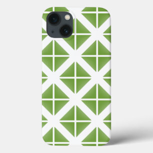iPhone 13 Case Motif triangle vert tendance