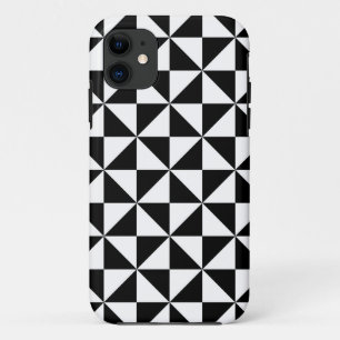 Coque Case-Mate Pour iPhone Motif triangulaire noir et blanc