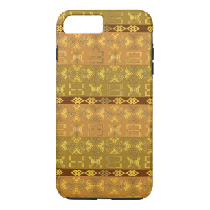 Coque iPhone 8 Plus/7 Plus motif tribal africain ethnique avec des simbols