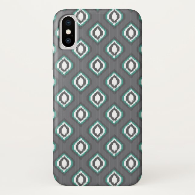 Coques Case-Mate iPhone Motif tribal de rétro ikat géométrique (Dos)