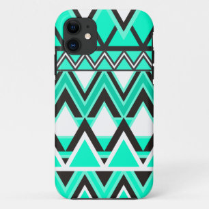 Coque iPhone 11 Motif tribal de turquoise