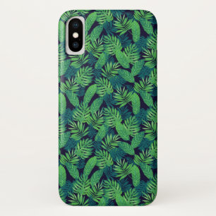 Coque iPhone X Motif tropical de feuille