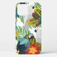 Motif tropical sans couture avec perroquets.