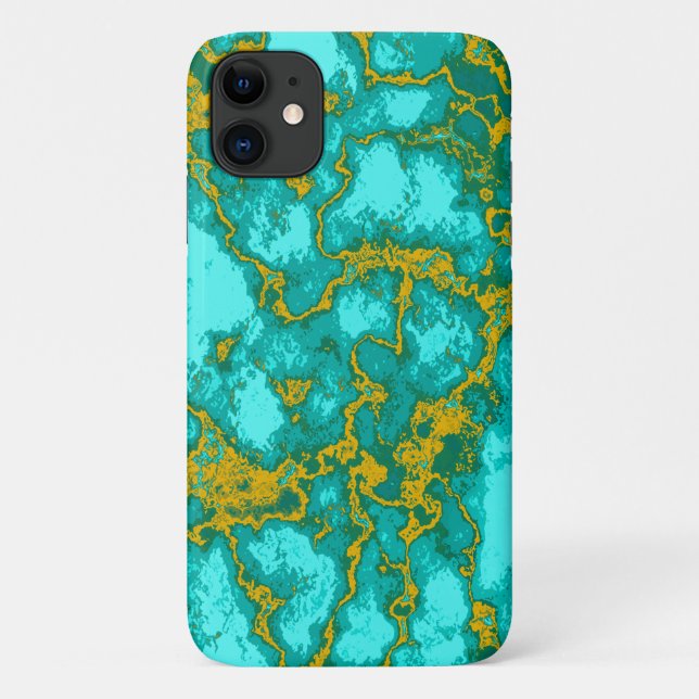 Coques Case-Mate iPhone Motif turquoise (Dos)