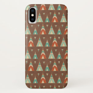 Etui iPhone Case-Mate Motif turquoise de Teepee d'étape   de Geo de